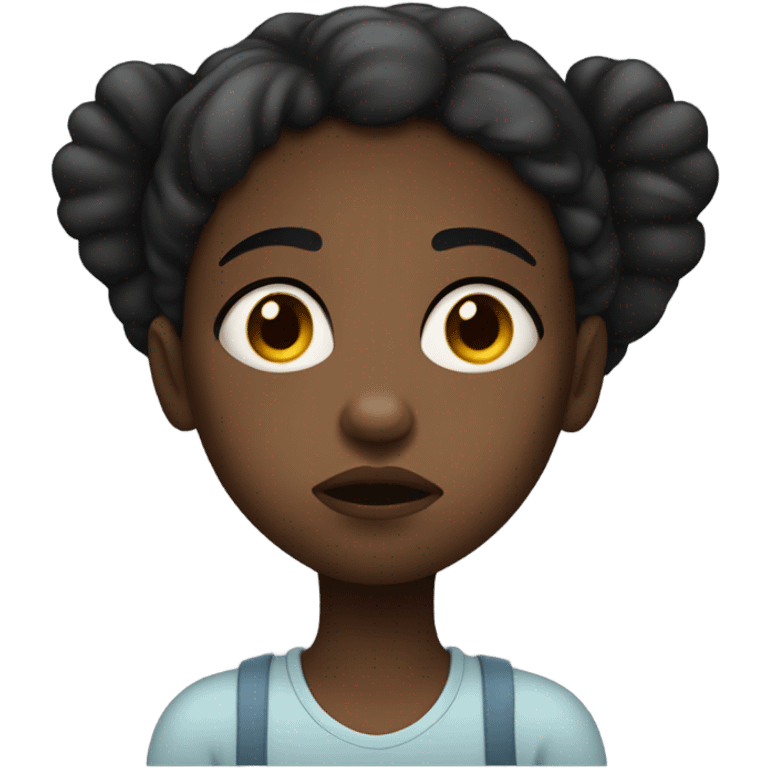 black girl sad emoji