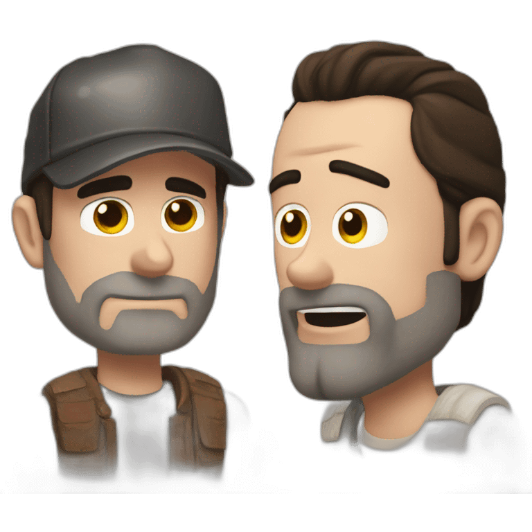 rick grimes and negan lovers emoji