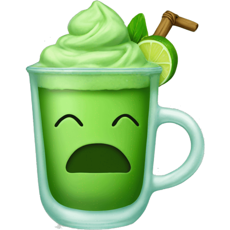 Iced Matcha  emoji