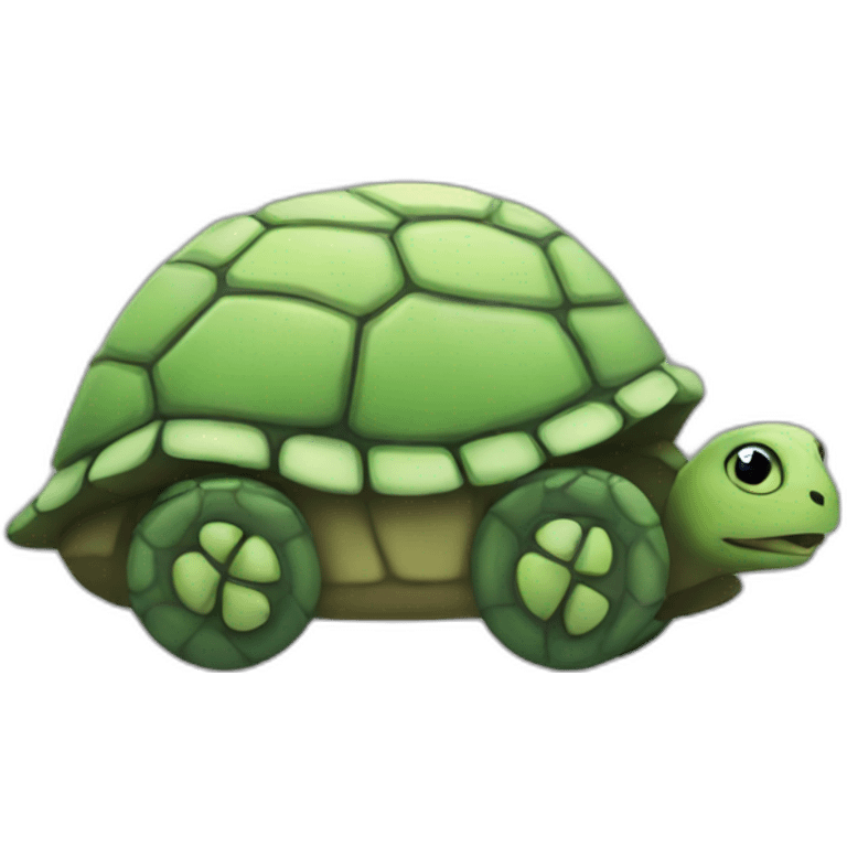 Turtle in car emoji