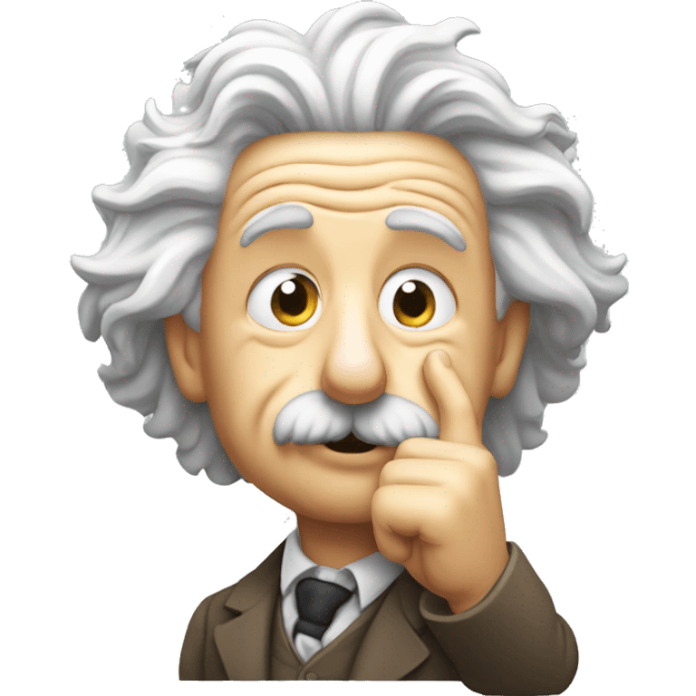 albert einstein lean on hist fist emoji