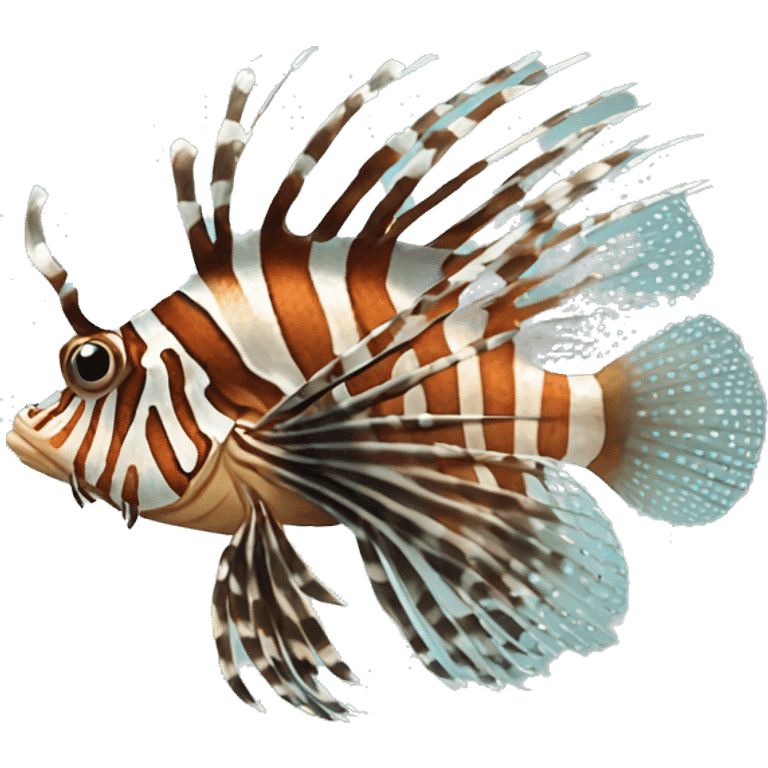 lionfish with spectacles and moustache emoji