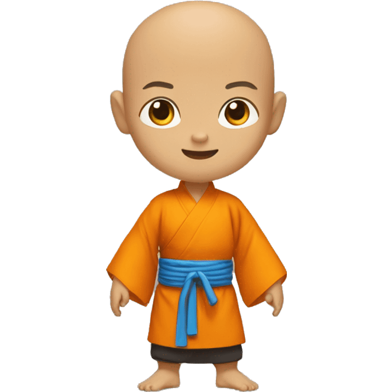 Kid monk Kung-fu emoji