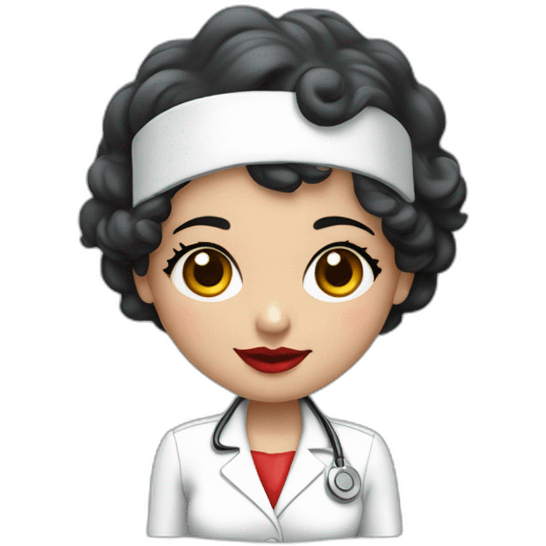 Betty boop enfermera emoji