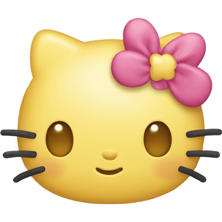 Yellow hello kitty emoji emoji