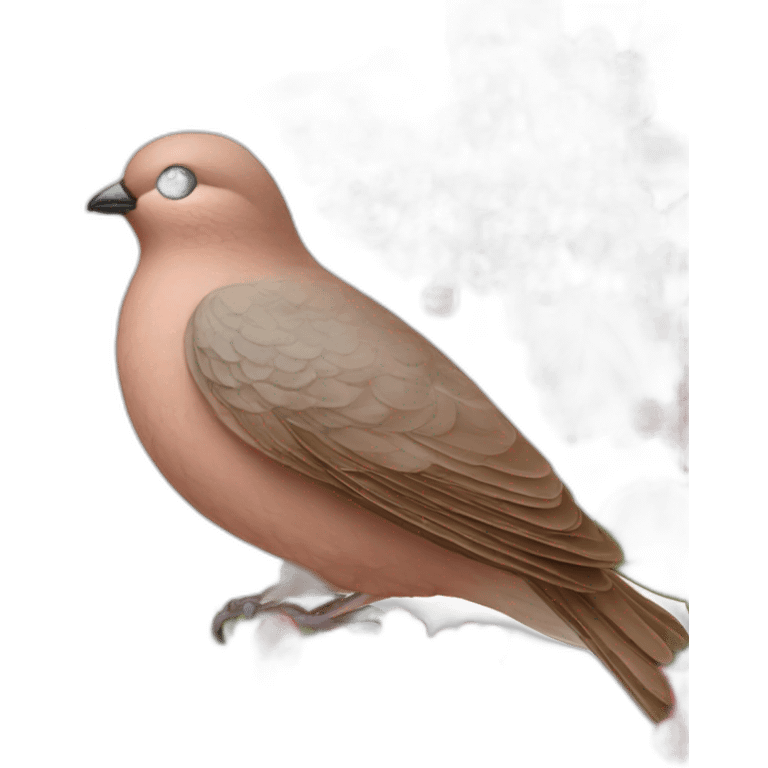 Ukraine, red viburnum dove emoji