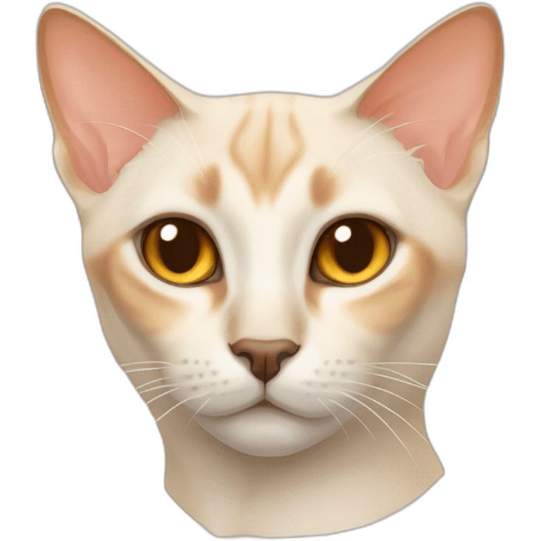 Flame point siamese cat emoji