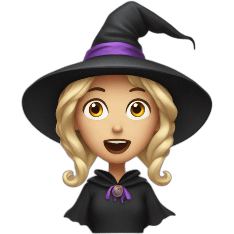 surprised witch emoji