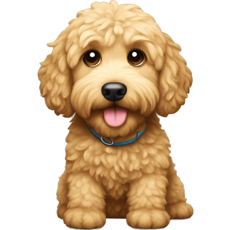 Mini golden doodle emoji