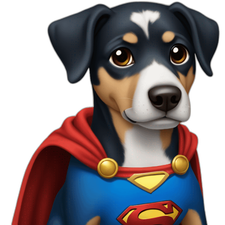 Perro superman emoji