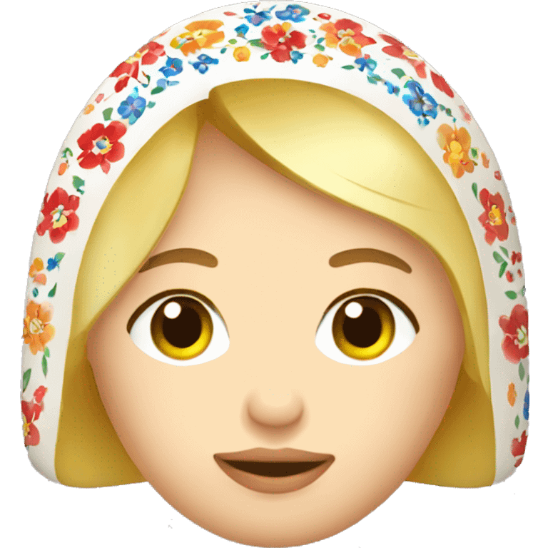 Blond russian matreshka emoji