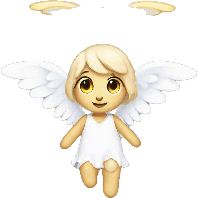 bunny as an angel emoji