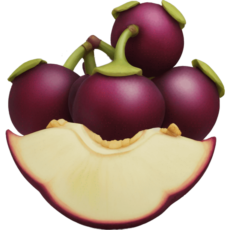 Mangosteen emoji emoji