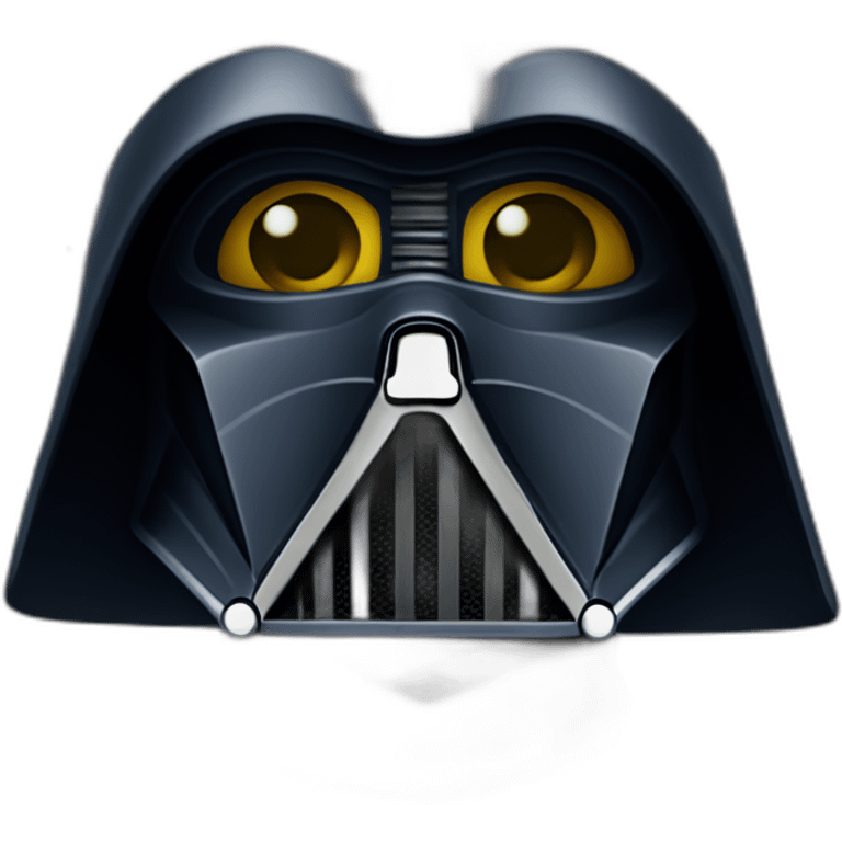 Dark vador qui vole dans l’espace emoji