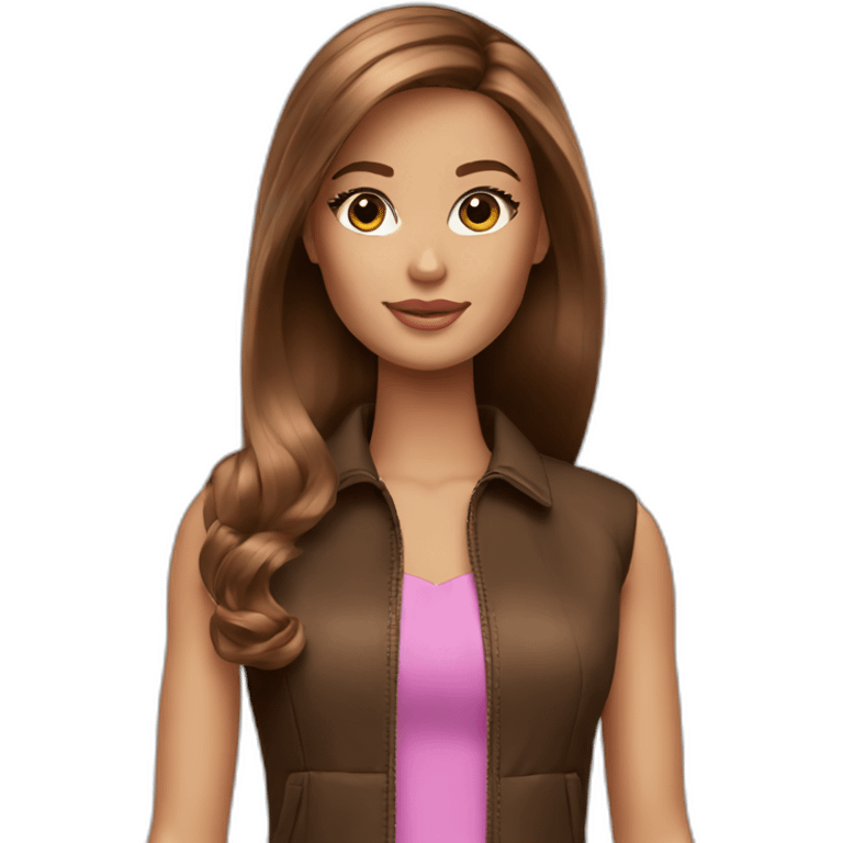 Brown haired Barbie  emoji