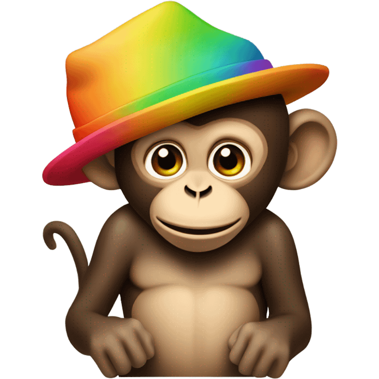 monkey eating a hat emoji