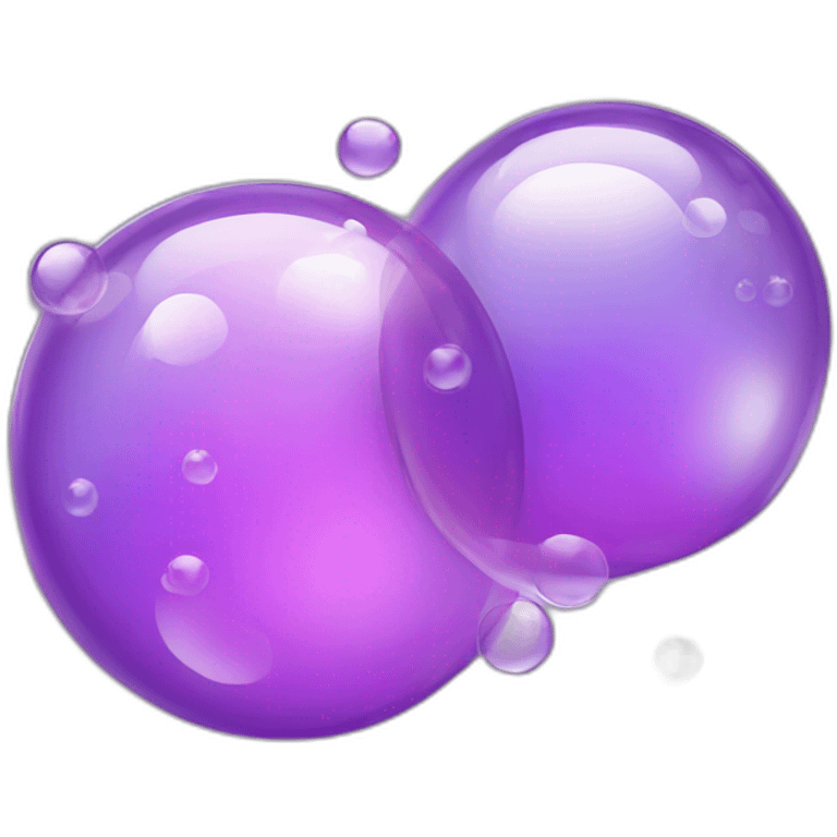 purple soap bubbles emoji