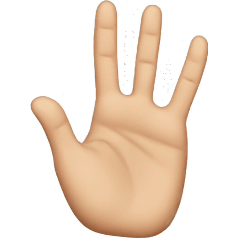 four fingers  emoji