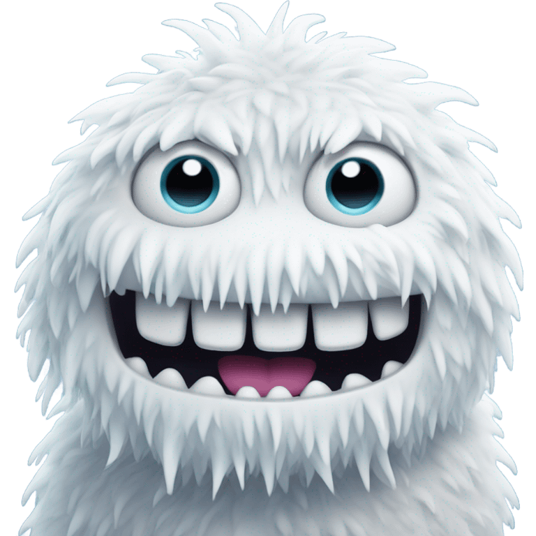 snow monster with arms  emoji