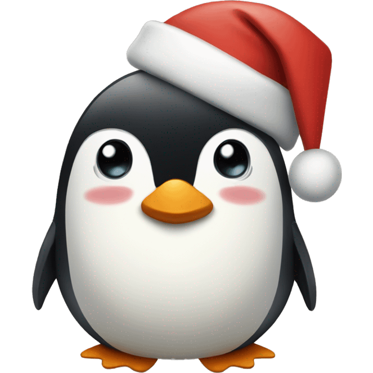 Christmas penguin emoji