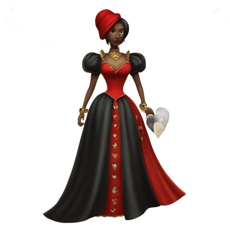 an ace of spades and a queen of hearts emoji