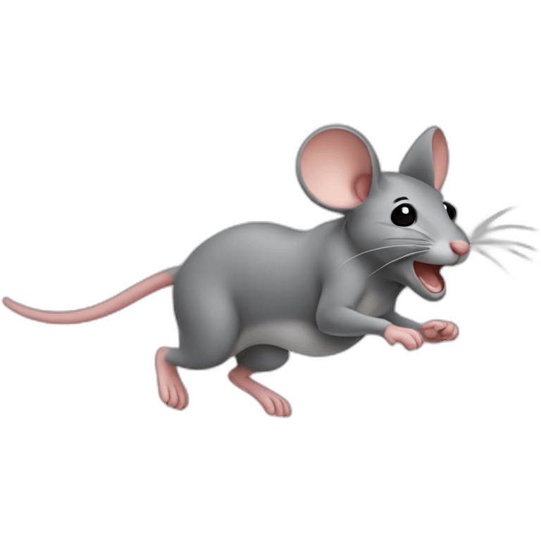 Mouse running emoji