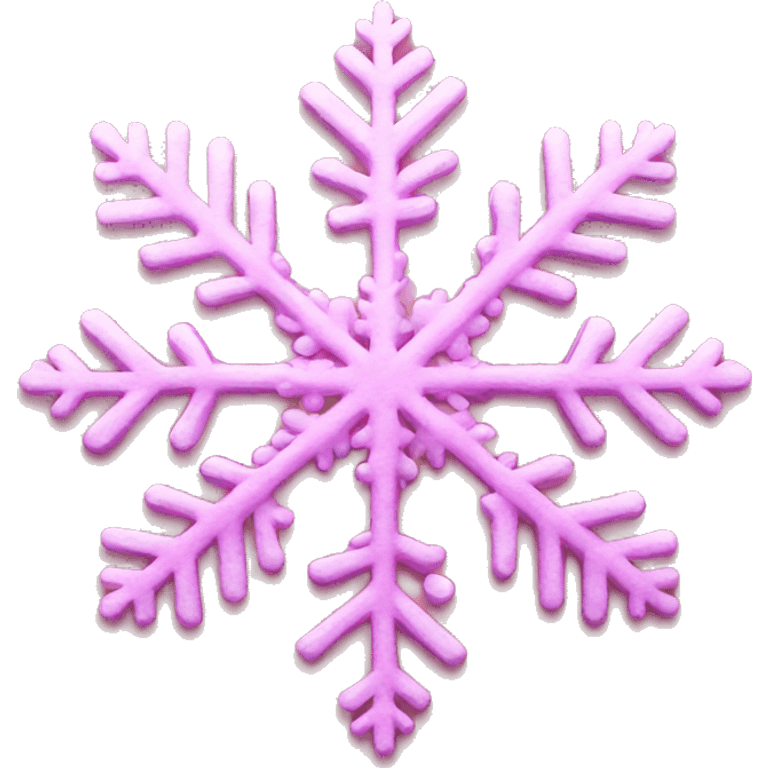 Pink snowflake emoji