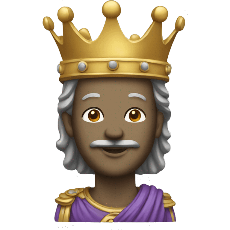  king STATUE with crown  emoji