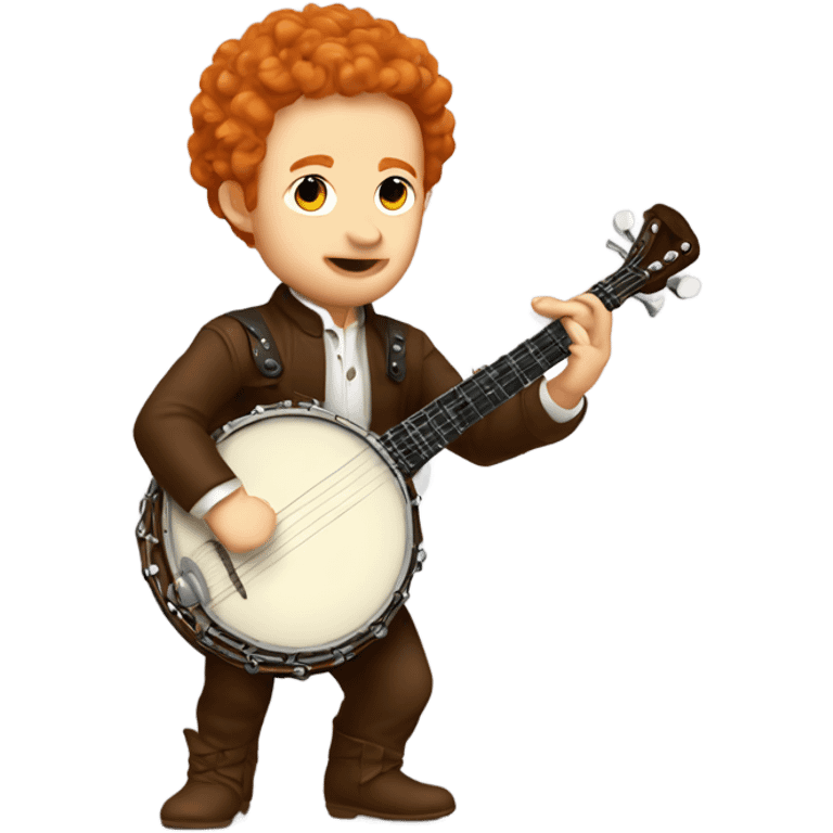 Vivaldi ginger chibi standing banjo  emoji