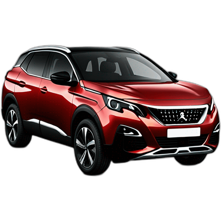 red and black peugeot 3008 emoji