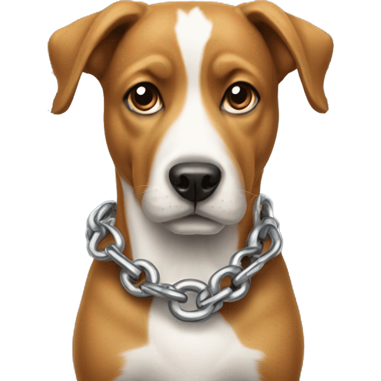 Dog with chain emoji