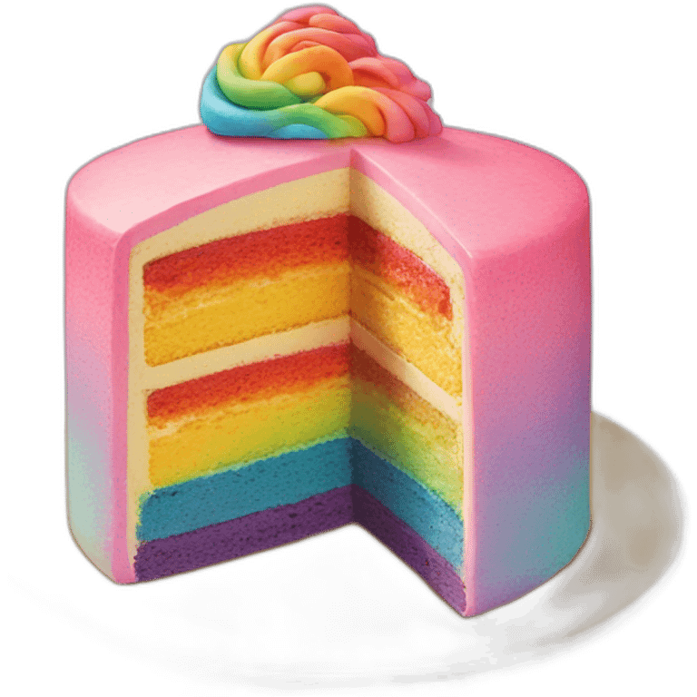 rainbow cake emoji