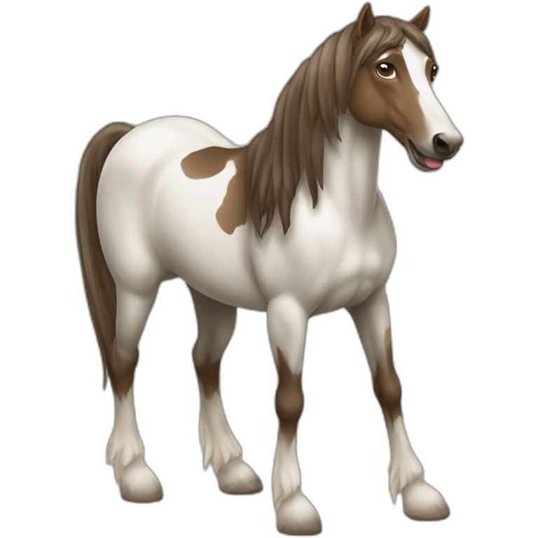 Cheval sur chien emoji