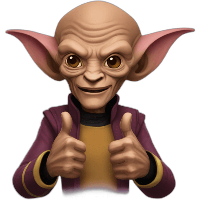 Ferengi two thumbs up emoji