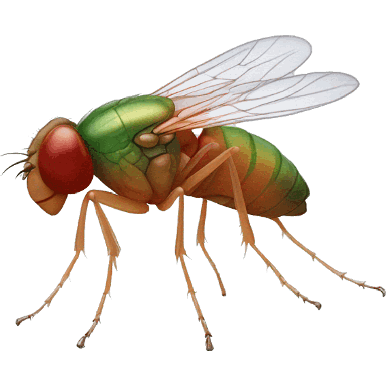 Drosophila melanogaster, mosca de la fruta  emoji