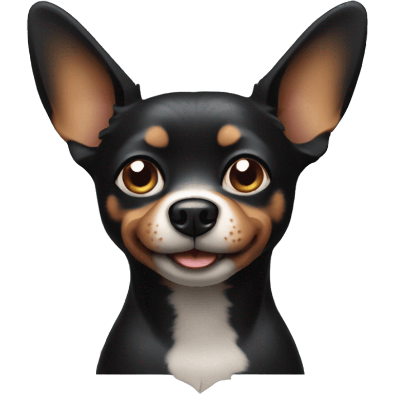 Small black dog with pointy ears emoji