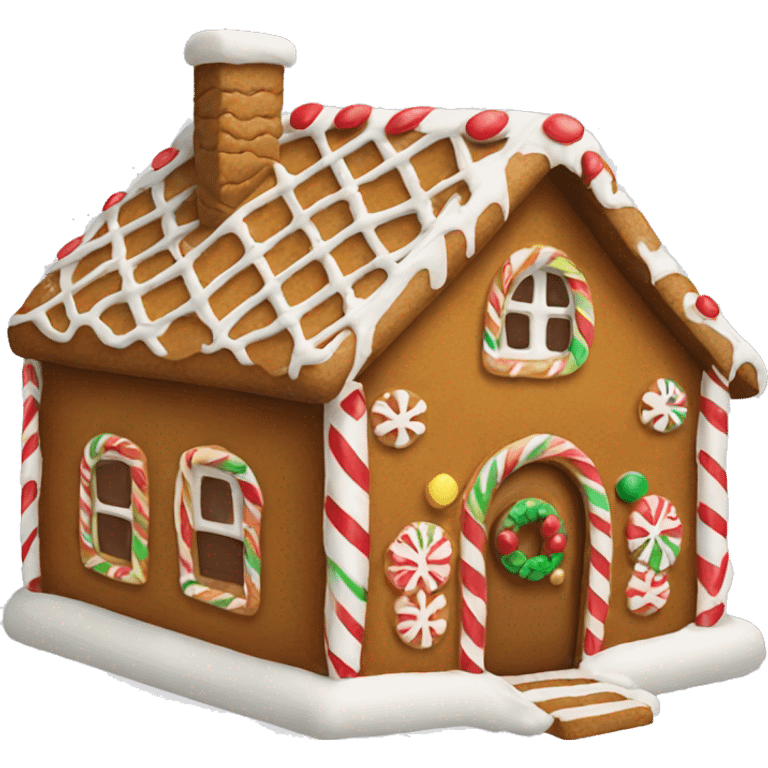 gingerbread house emoji