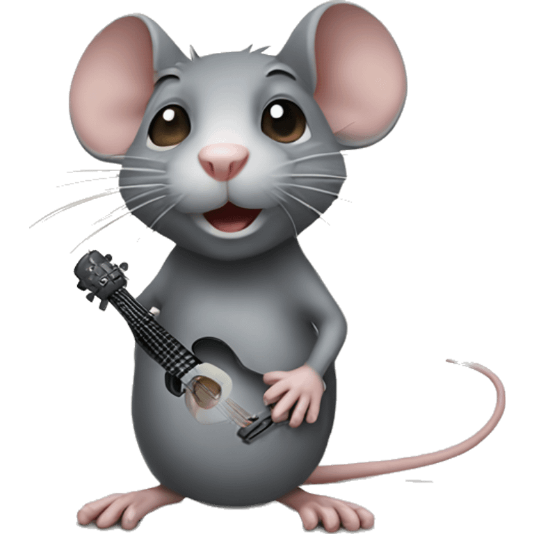 a rat that makes music emoji