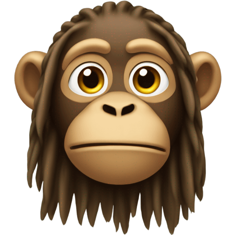 Monkey with dreads emoji