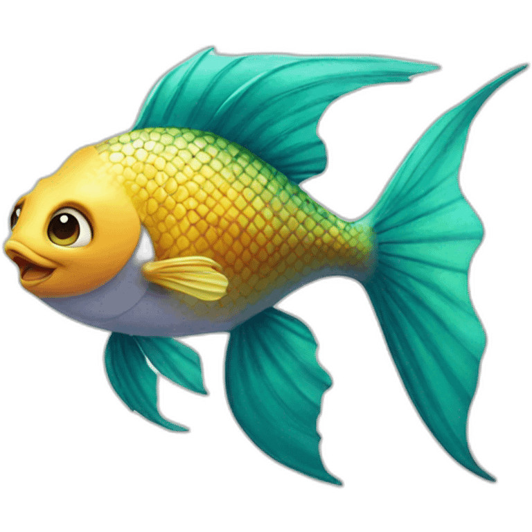 little-mermaid poisson emoji