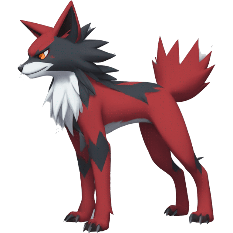 Edgy Cool Anthro Zoroark-Zangoose-Litten Punk Fakemon Full Body emoji