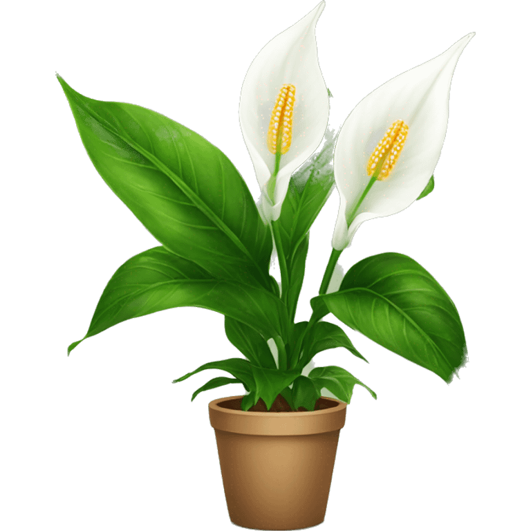 Peace lilies plant emoji