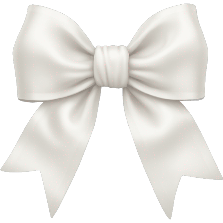 White pastel bow emoji