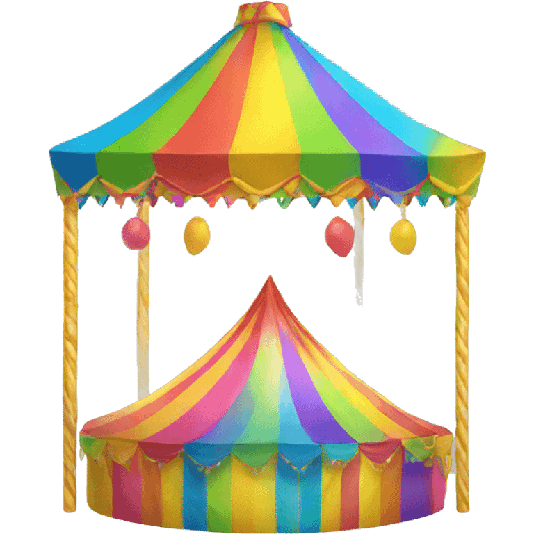 rainbow carnival tent emoji