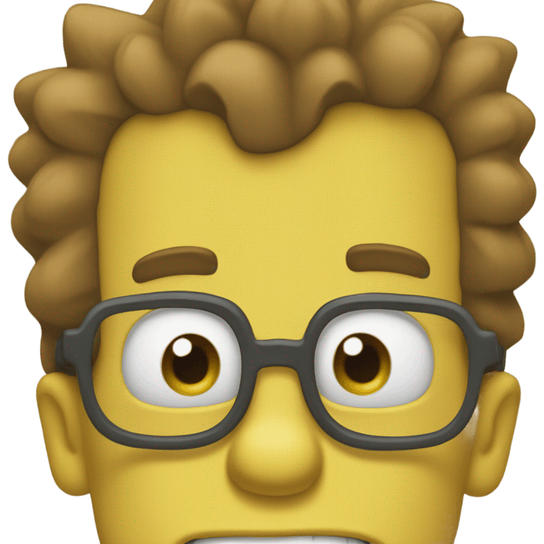 Bart Simpson's face emoji