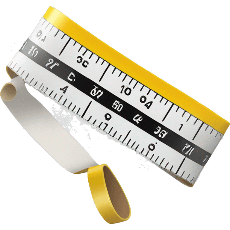 a white measuring tape emoji