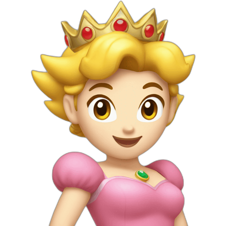 princess peach mixed with bowser emoji