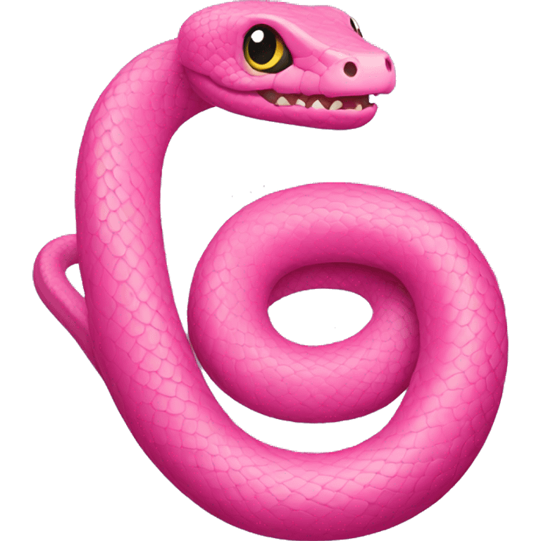 pink snake  emoji