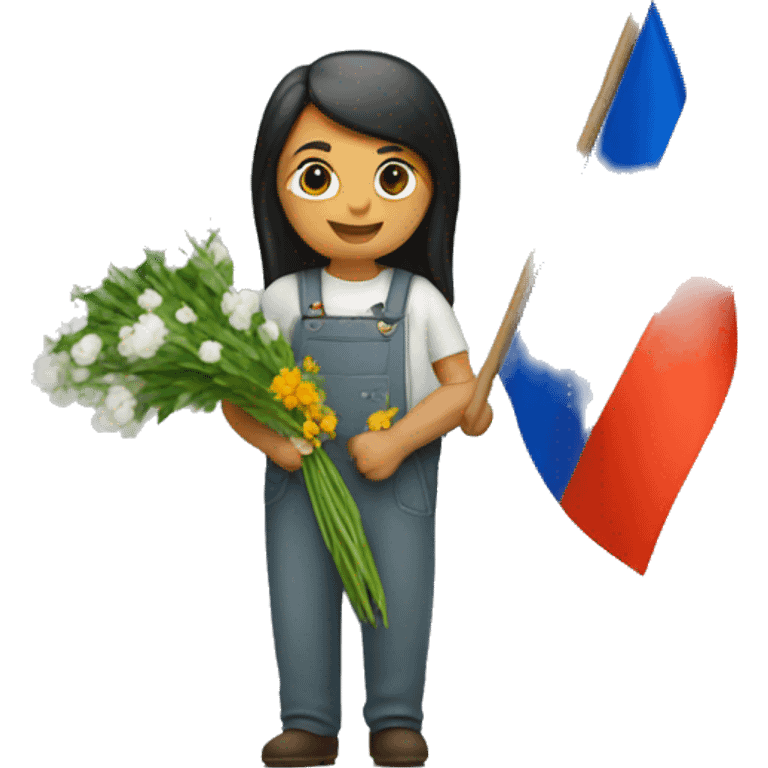 florist with Armenian flag emoji