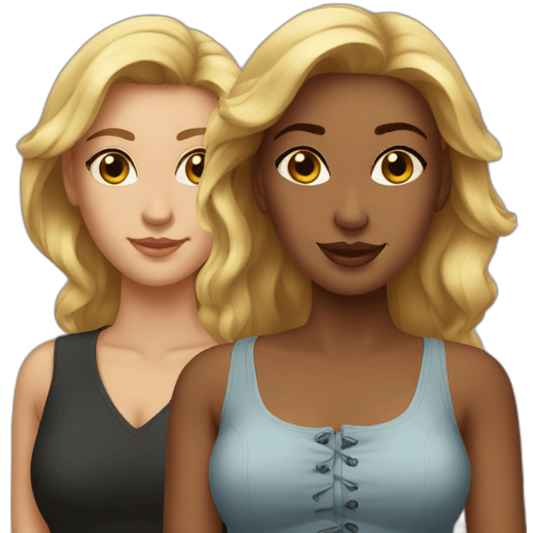 3 beautiful women emoji